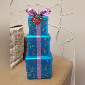 Christmas Decorations Gift Box  H.13 inch. W.5.5 inch